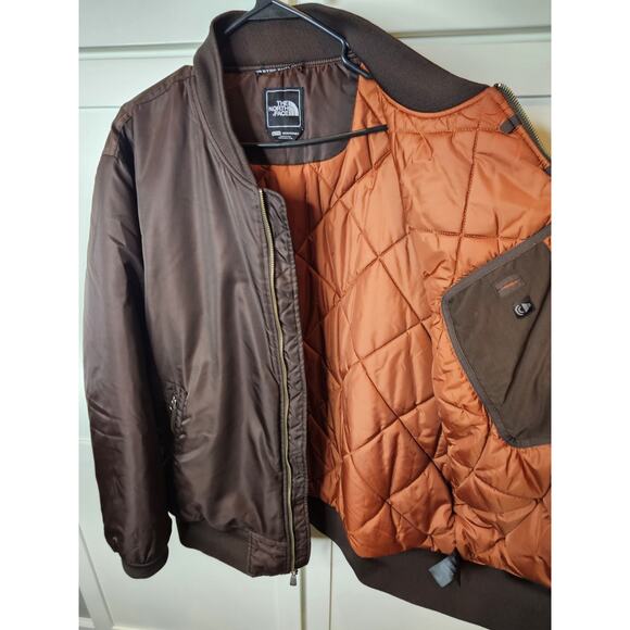 The North Face Bomber Jacket Brown Orange Liner Men's XL Zippers Outdoor Hunting - Picture 5 of 12